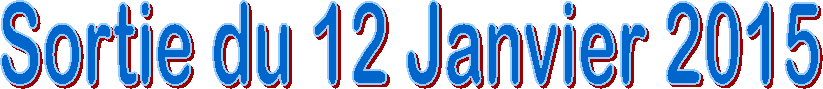Sortie du 12 Janvier 2015