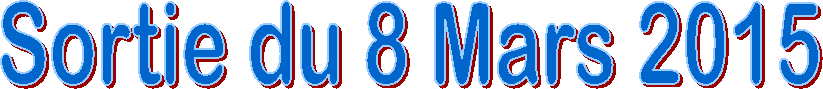 Sortie du 8 Mars 2015