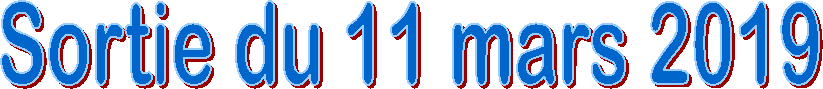 Sortie du 11 mars 2019