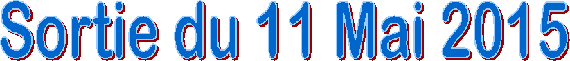 Sortie du 11 Mai 2015