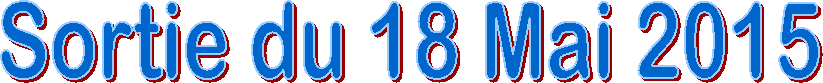 Sortie du 18 Mai 2015