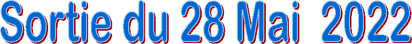 Sortie du 28 Mai  2022