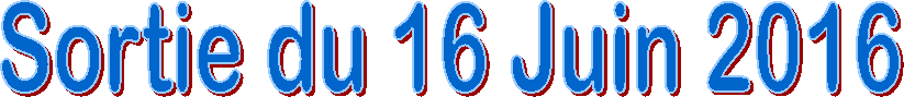 Sortie du 16 Juin 2016