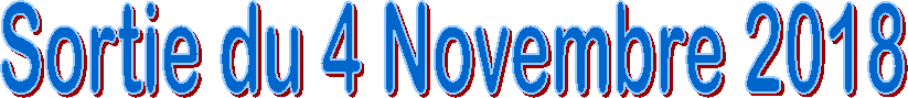 Sortie du 4 Novembre 2018