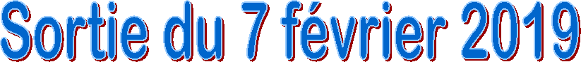 Sortie du 7 f�vrier 2019