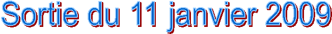 Sortie du 11 janvier 2009