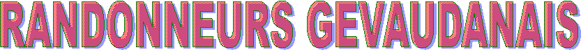 RANDONNEURS GEVAUDANAIS